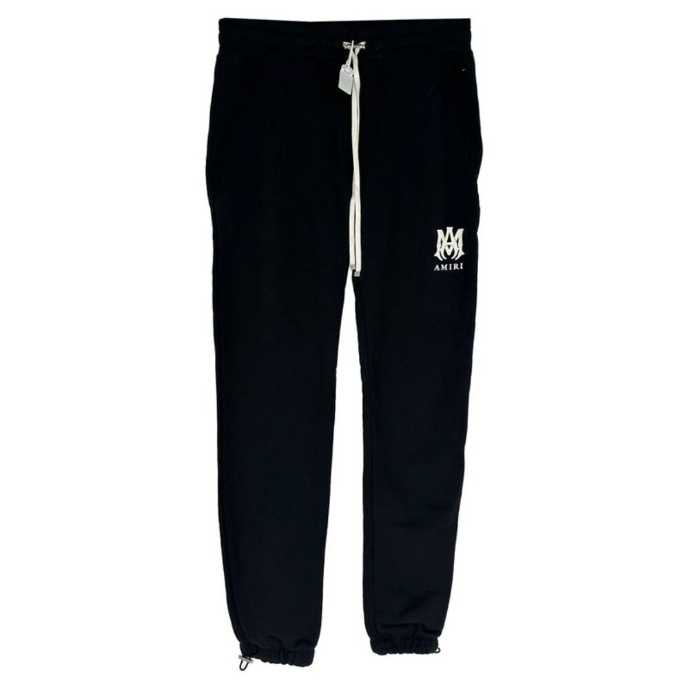 Amiri Logo-Print Sweatpants in Black Cotton